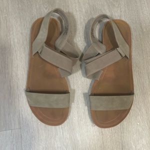 gray sandals